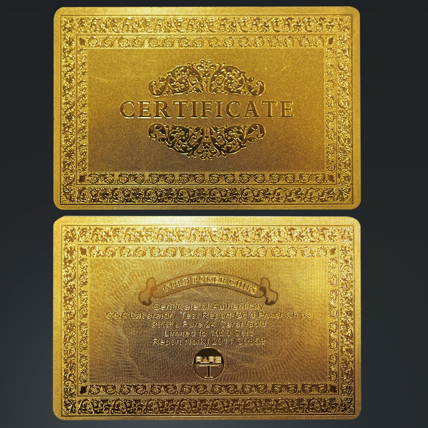 Gold Luck Card Protector
