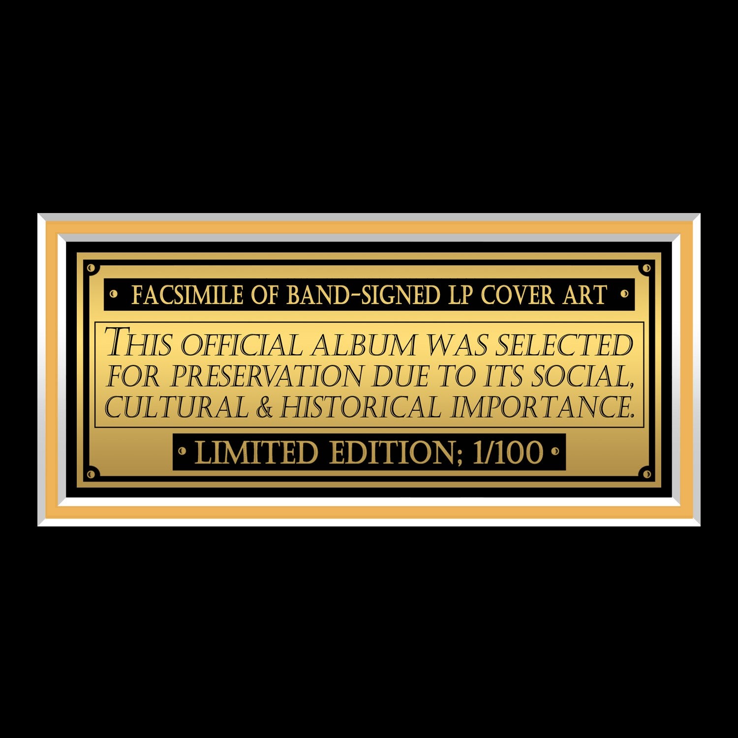 Tupac Shakur 2Pac - All Eyez On Me Gold LP Record Signature