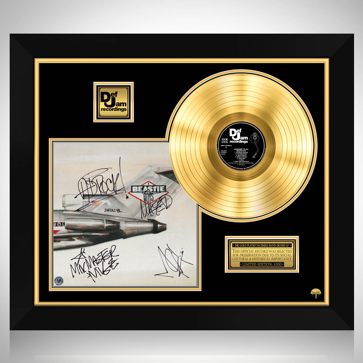 Beastie Boys - License To Ill Gold LP Limited Signature Edition 