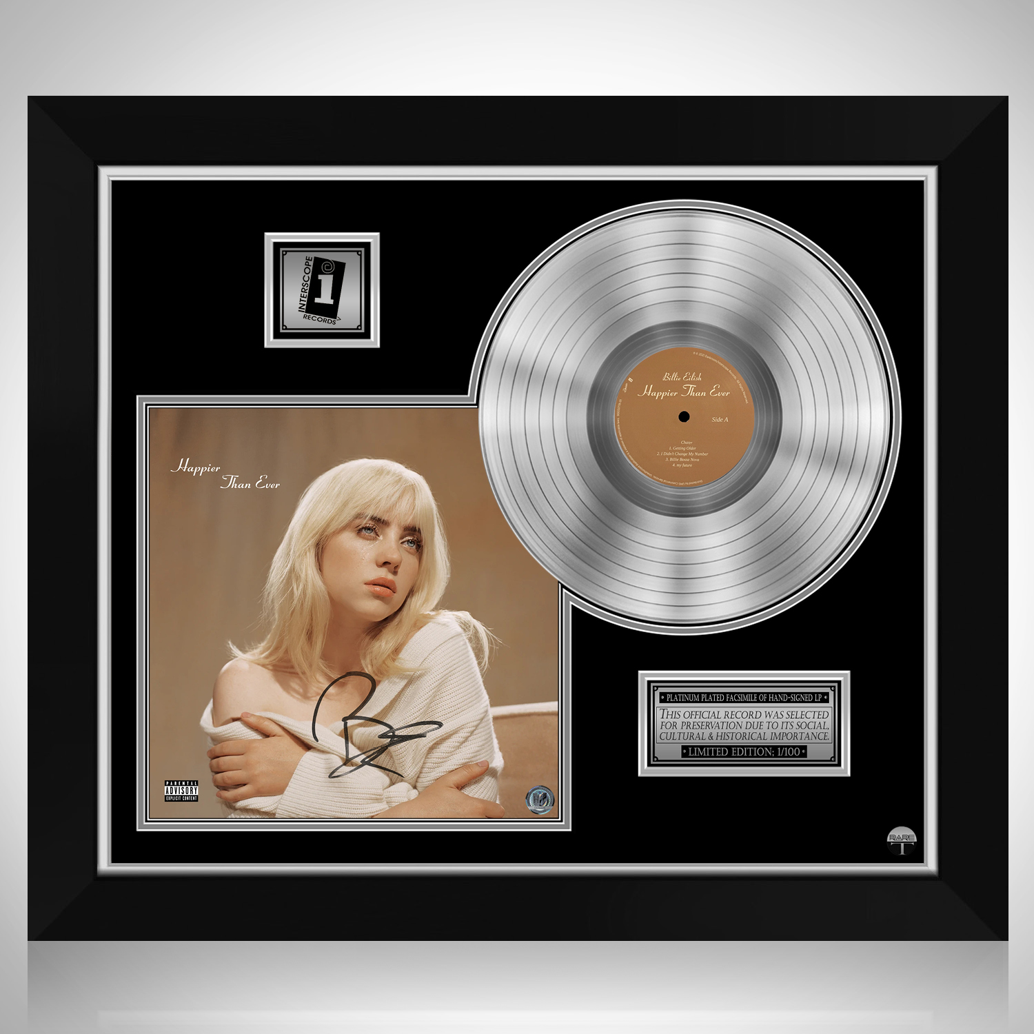 Billie Eilish - Happier Than Ever Platinum LP Limited Signature 