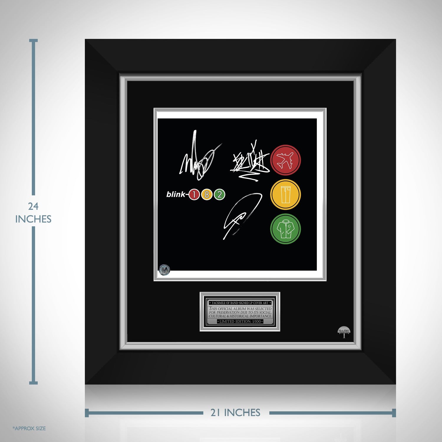 Blink-182 - Take Off Your Pants and Jacket LP Cover Limited Signature  Edition Custom Frame