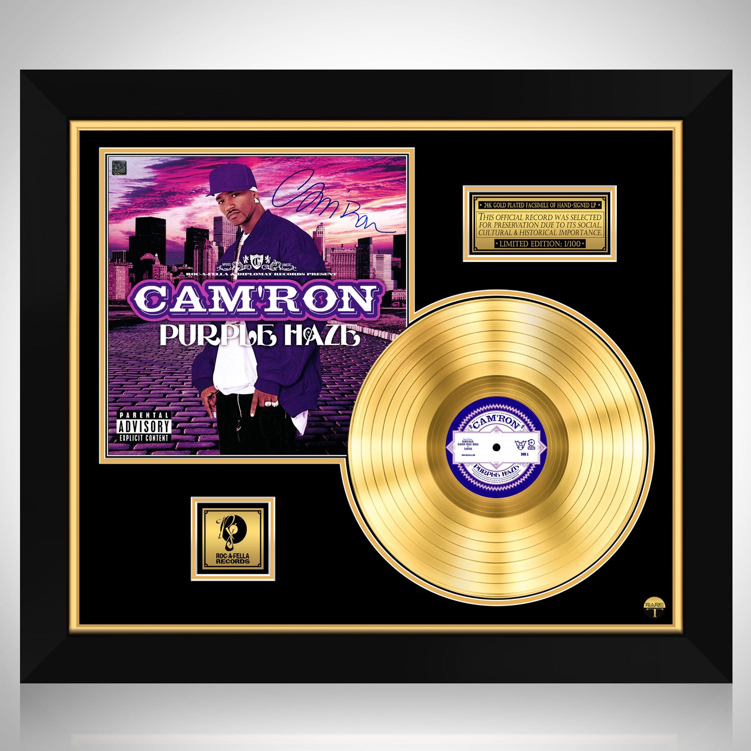 Camron - Purple Haze LP Cover Limited Signature Edition Custom 
