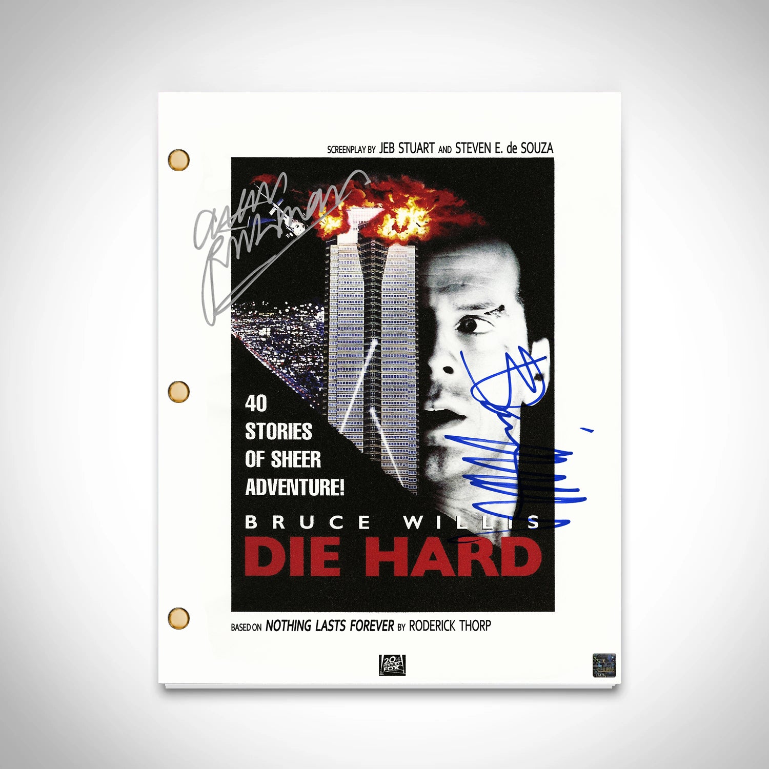 Die Hard Movie Script Limited Signature Edition Custom Frame | RARE-T