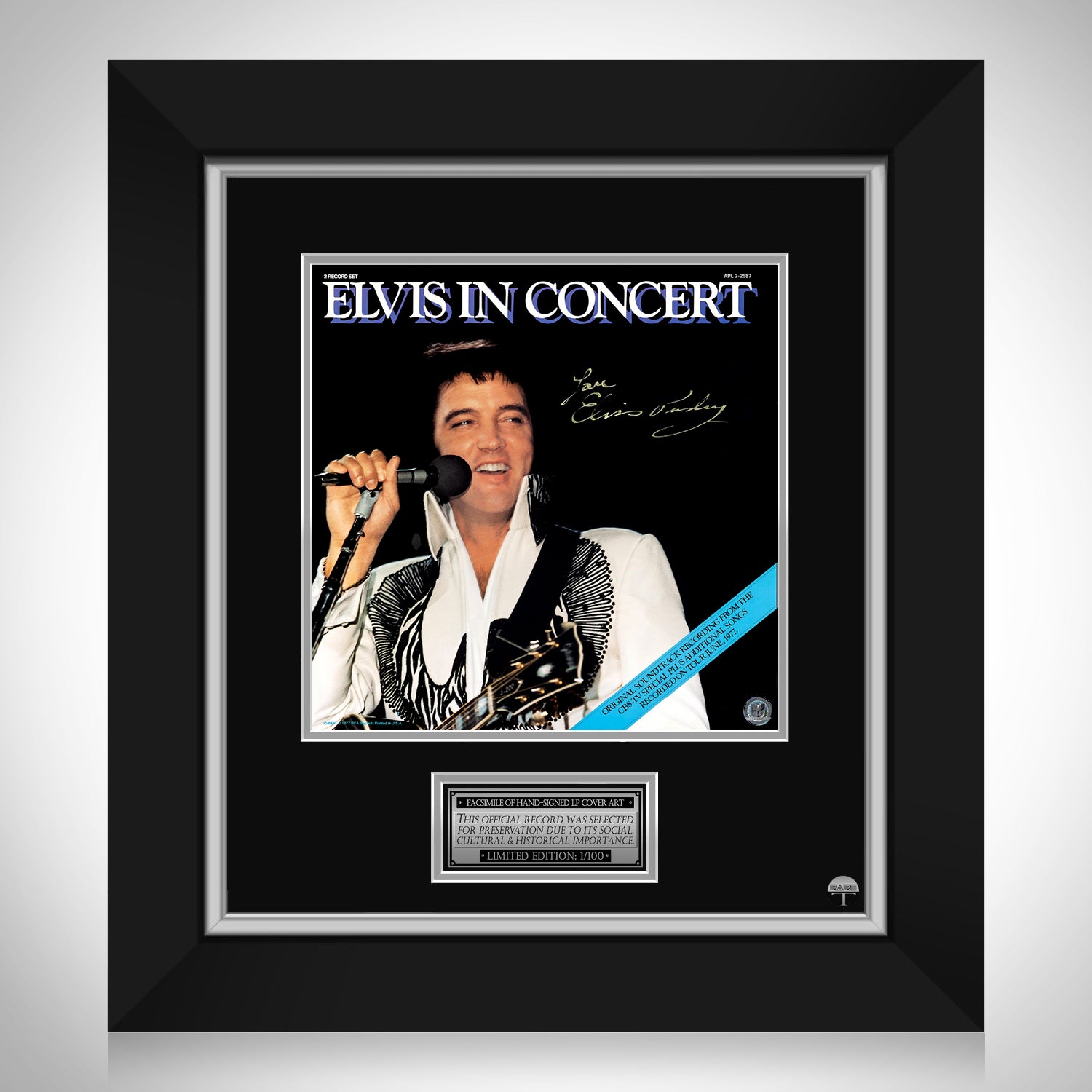 Elvis Presley - Elvis In Concert LP Cover Limited Signature Edition ...
