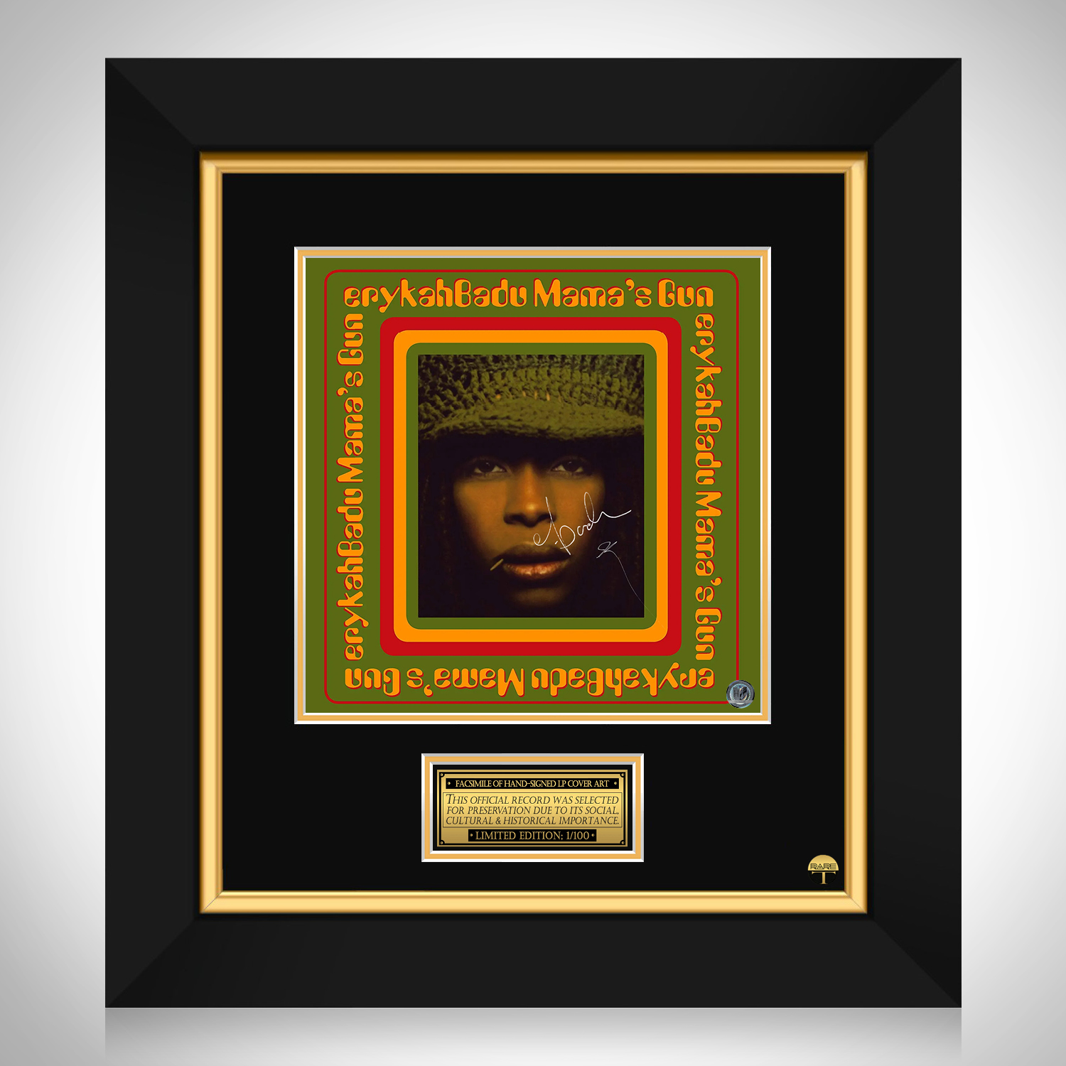Erykah Badu - Baduizm LP Cover Limited Signature Edition Custom 