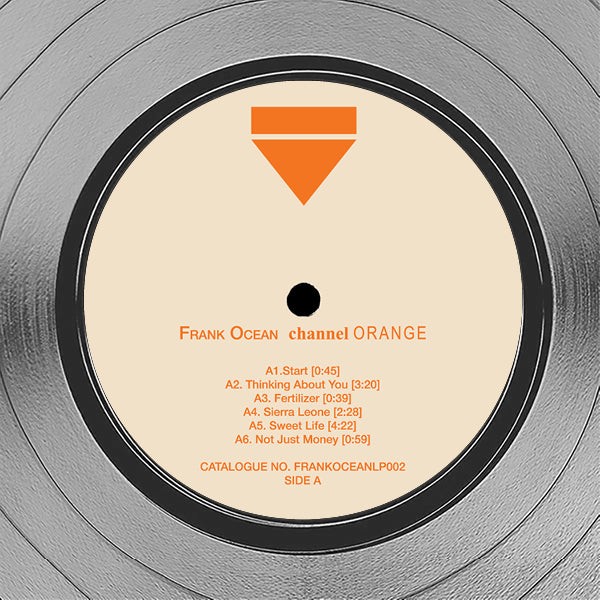 Frank Ocean Chanel Vinyl Record Song Lyric Print - SongLyricPrints