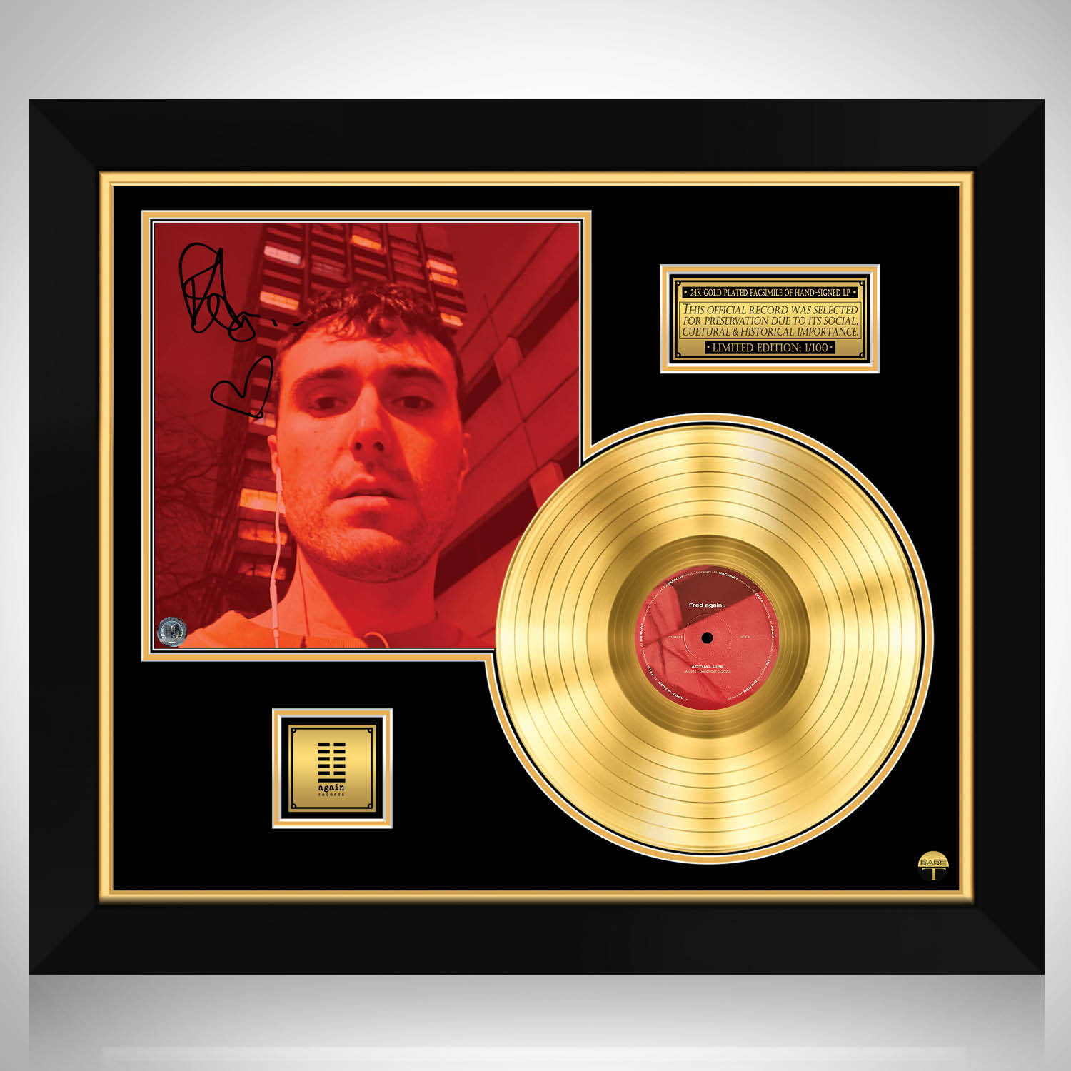 Fred Again - Actually Life Platinum LP Limited Signature Edition 
