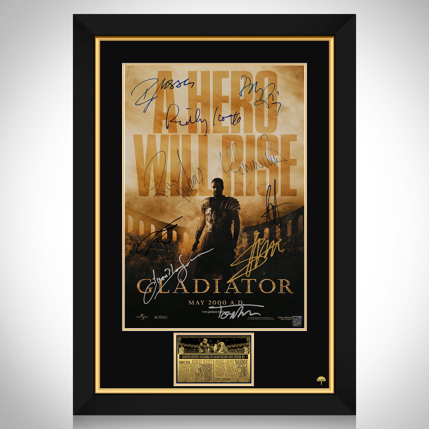 HWC Trading Foto Con Autografo Stampato Di Denzel Washington - Formato A4 (21x29,7cm) - Esposizione Da Parete Per Fan Di Film E Collezionisti