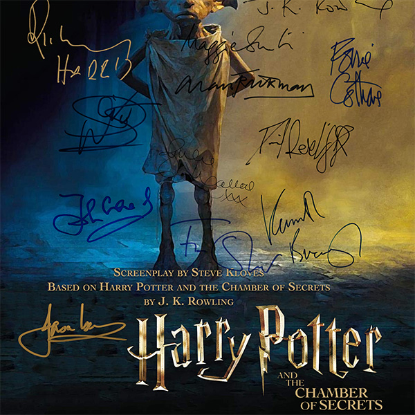 Harry Potter & The Chamber Of Secrets Script Limited Signature