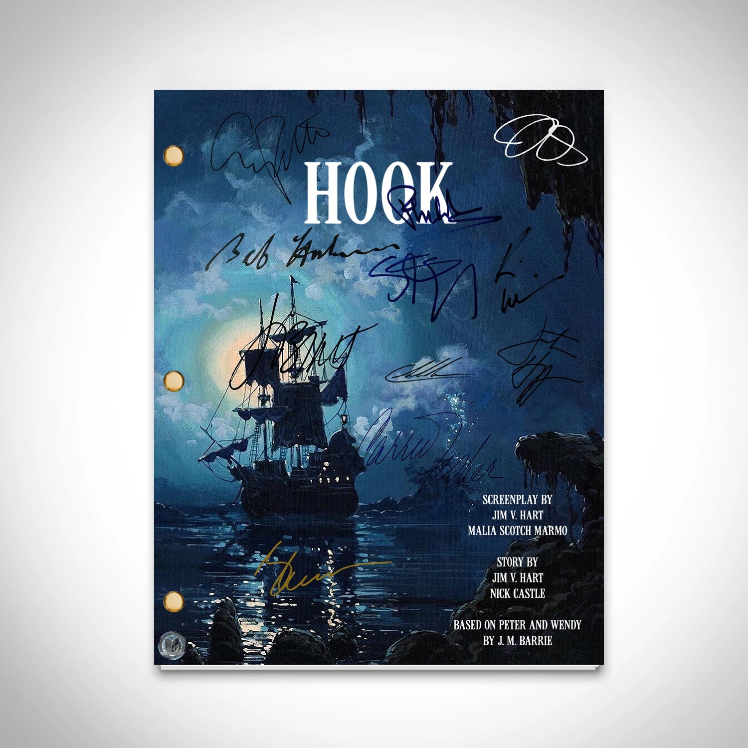 Hook! Movie Script Limited Signature Edition Custom Frame