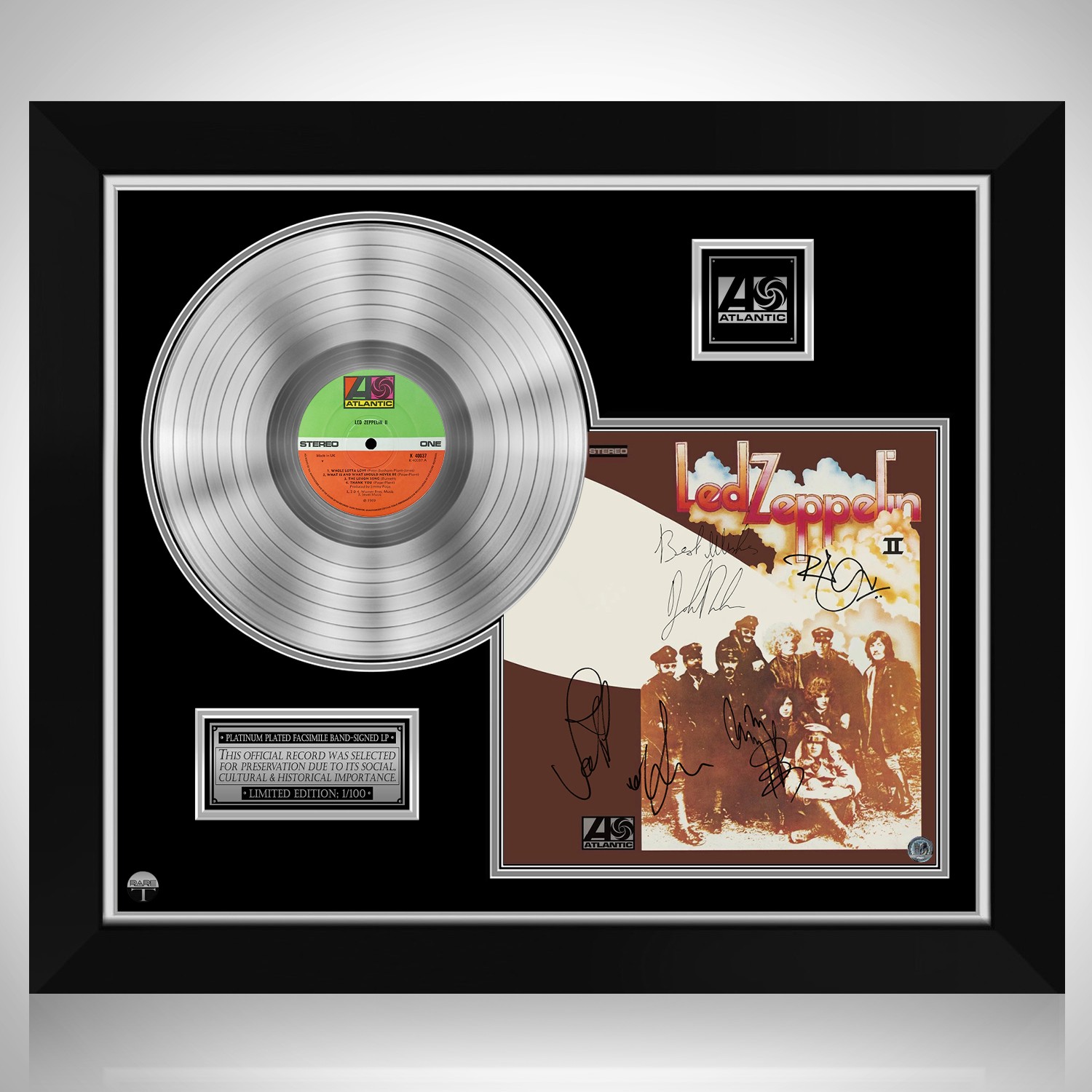 The Yardbirds - Having a Rave up with The Yardbirds LP Cover Limited  Signature Edition Custom Frame