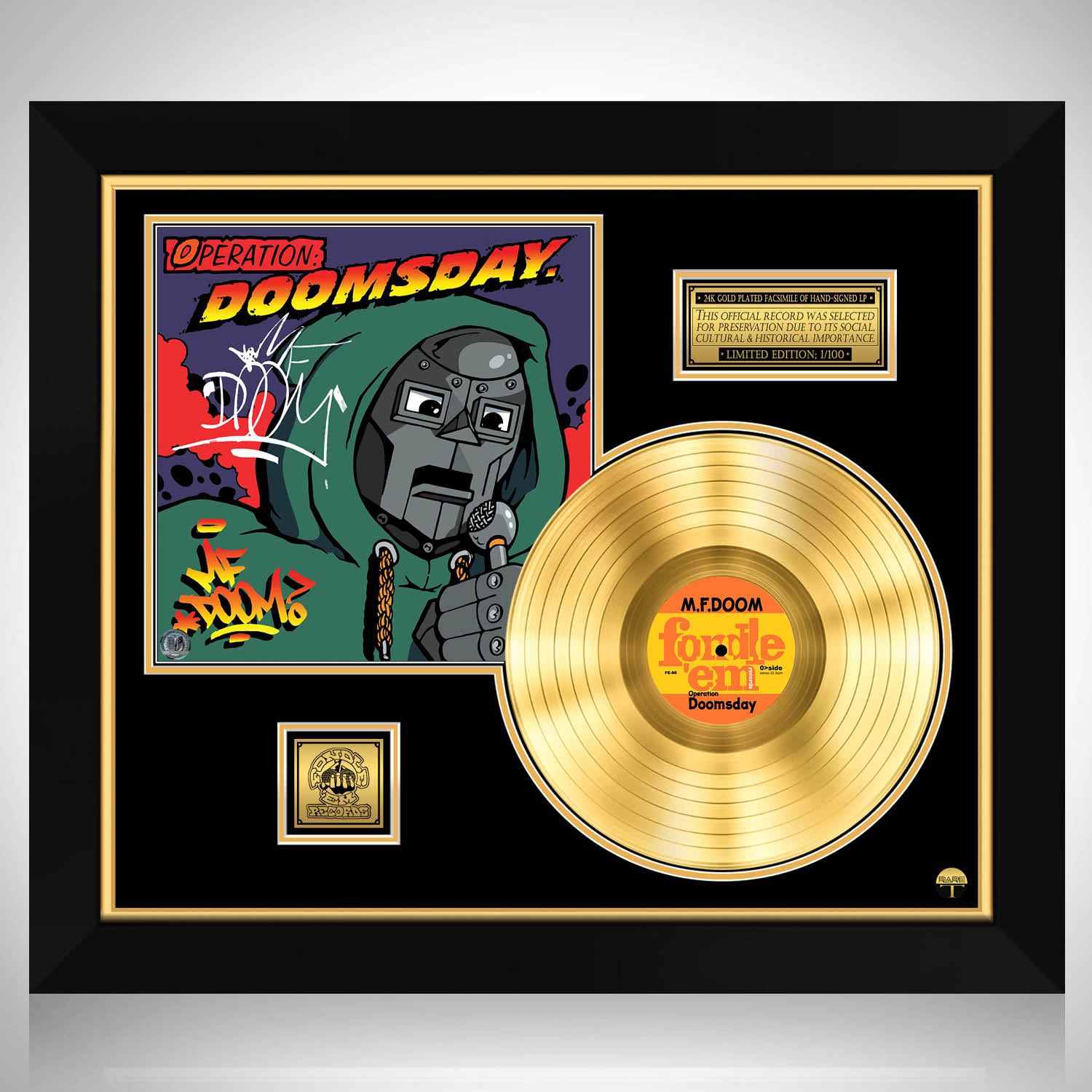 MF Doom - Operation Doomsday LP Cover Limited Signature Edition 