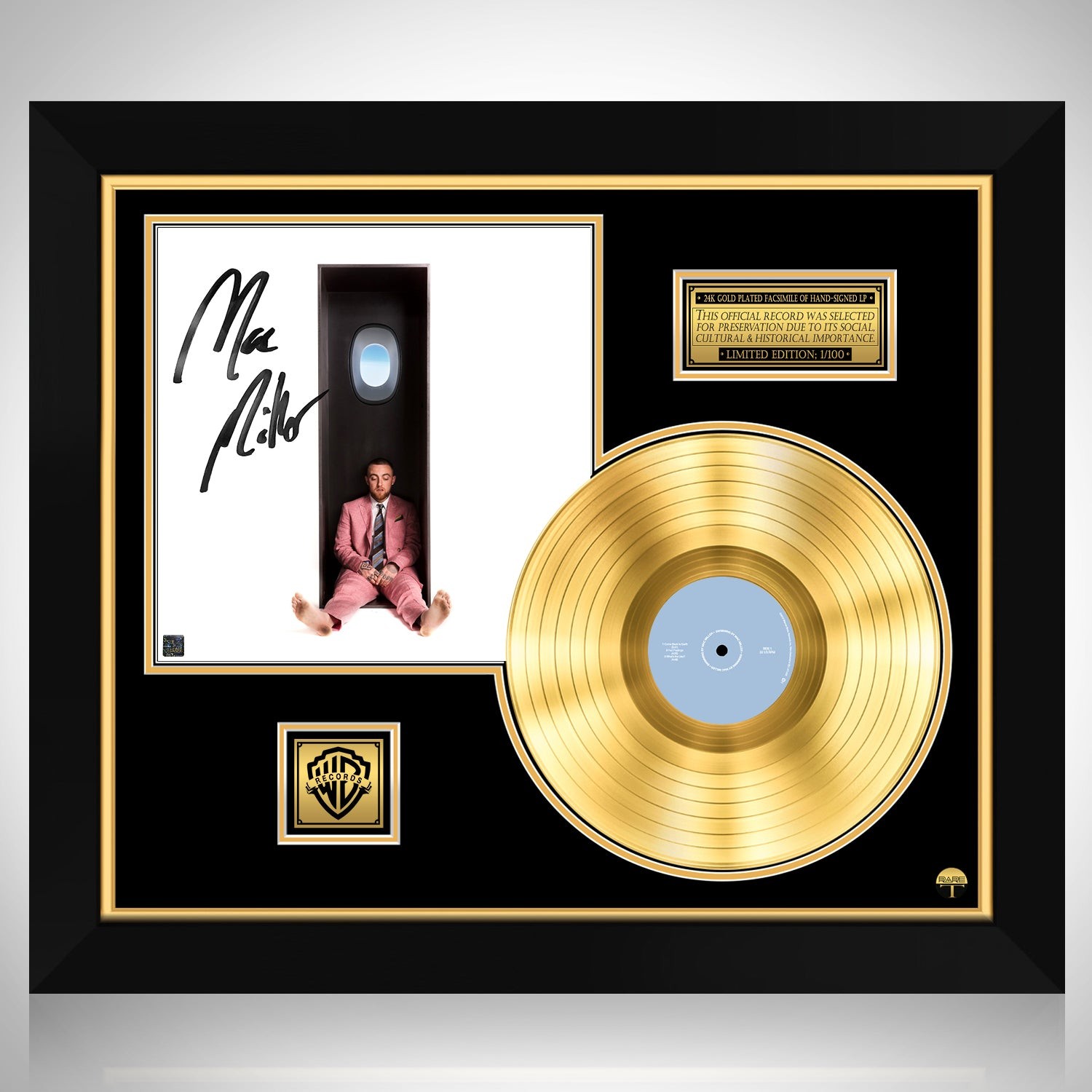 Mac Miller Swimming Gold LP Limited Signature Edition Custom Frame