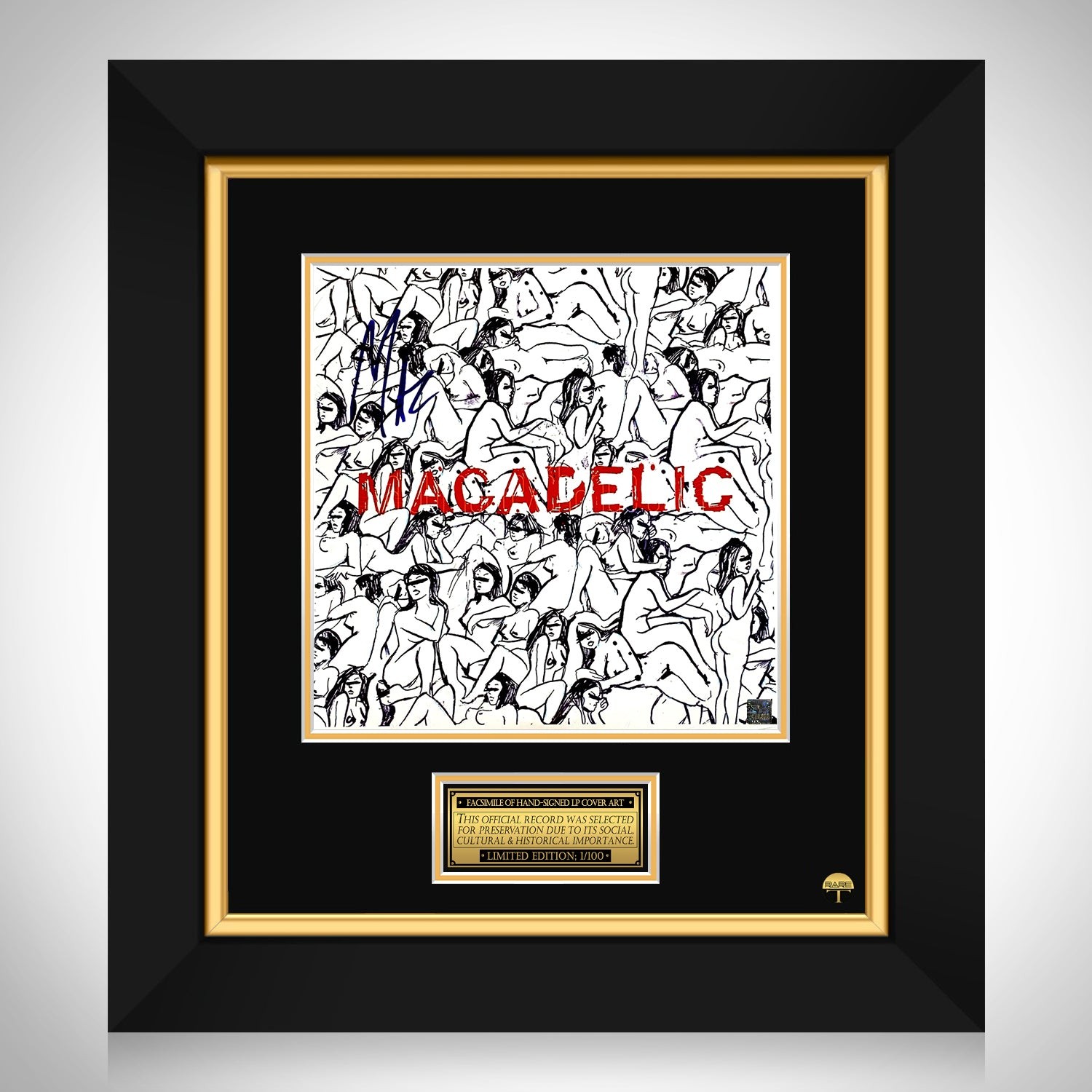 Mac Miller Swimming Gold LP Limited Signature Edition Custom Frame