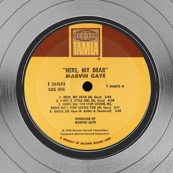 Marvin Gaye Here My Dear Vinyl Record LP Stock Photo - Alamy