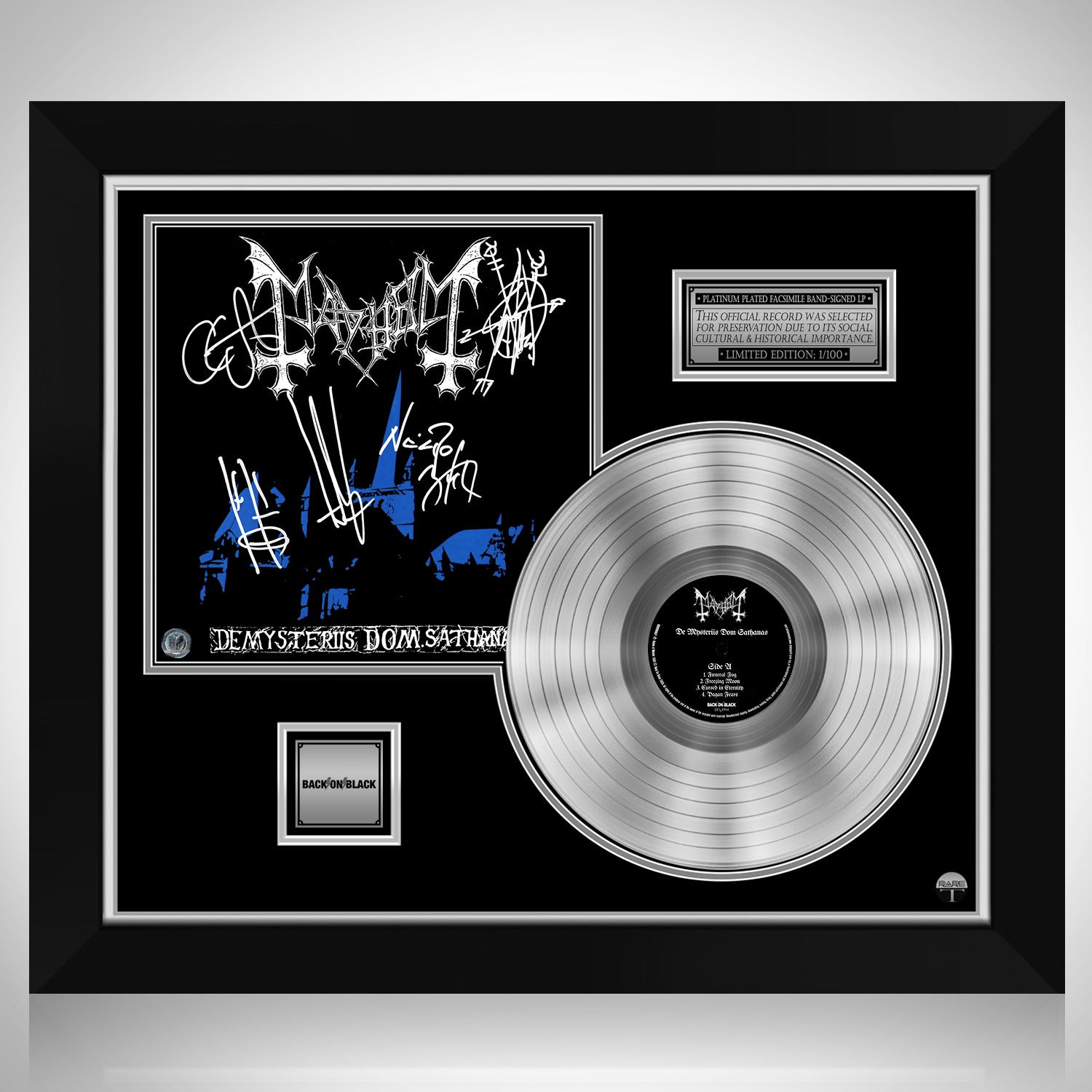 Mayhem - De Mysteriis Dom Sathanas Gold LP Limited Signature 