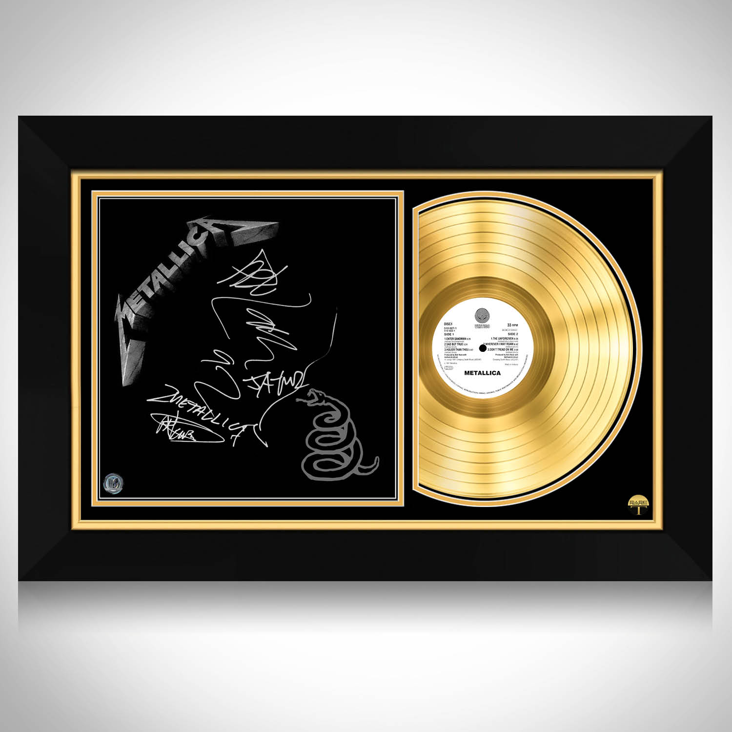 Metallica Black Platinum LP Limited Signature Edition Custom Frame 