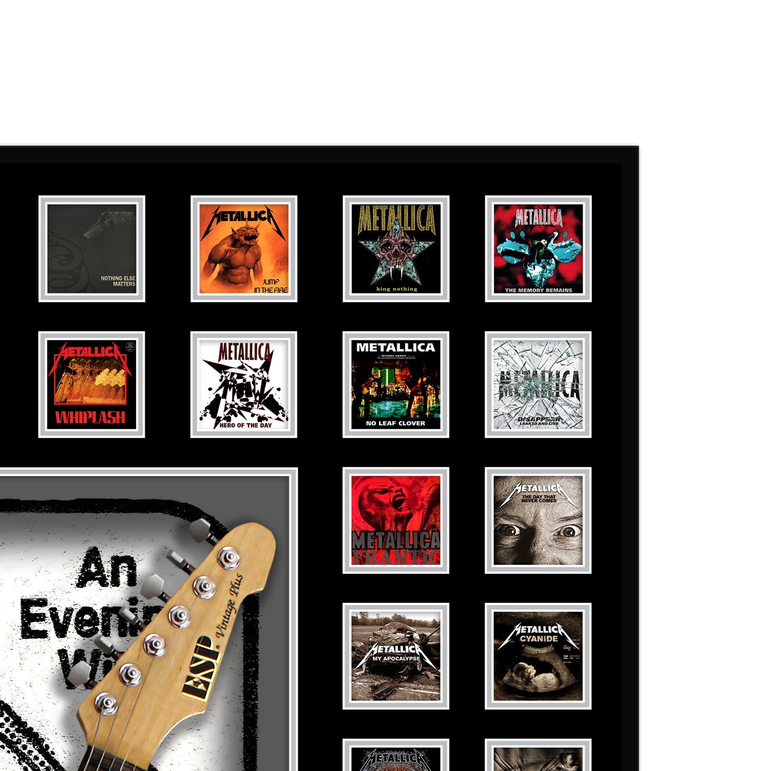 Metallica Design A Gold Guitar Médiator Pick Display (Limited to 50) :  : Instruments de musique et Sono