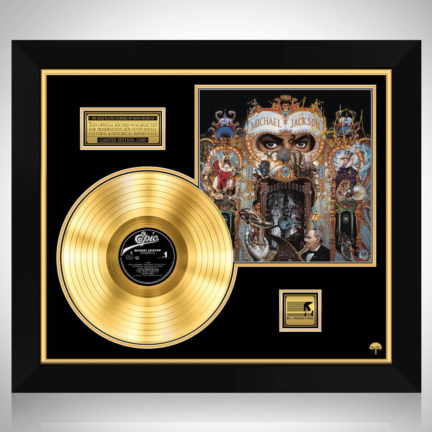 Michael Jackson - Dangerous Gold LP Limited Signature Edition 