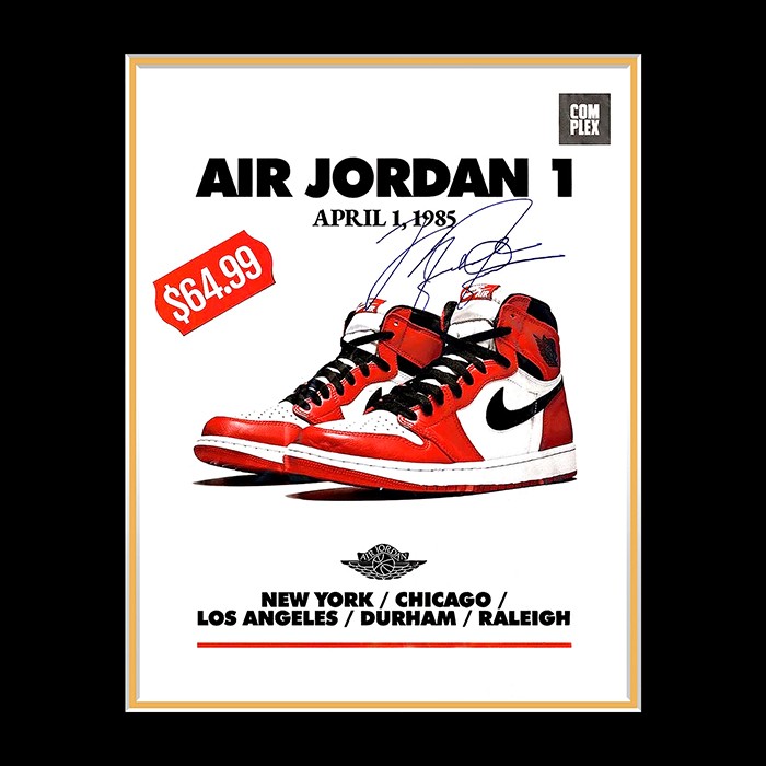 Michael Jordan Nike Air Jordan 1 1985 Advertisement Mini Poster