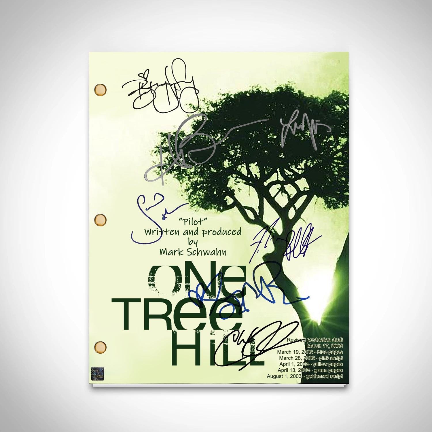 One Tree Hill Signed Script Chad Michael Murray James 