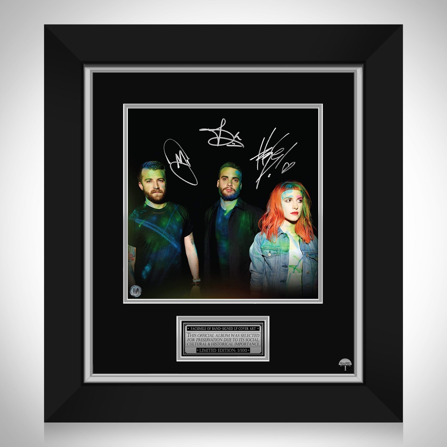 Paramore LP Cover Limited Signature Edition Custom Frame