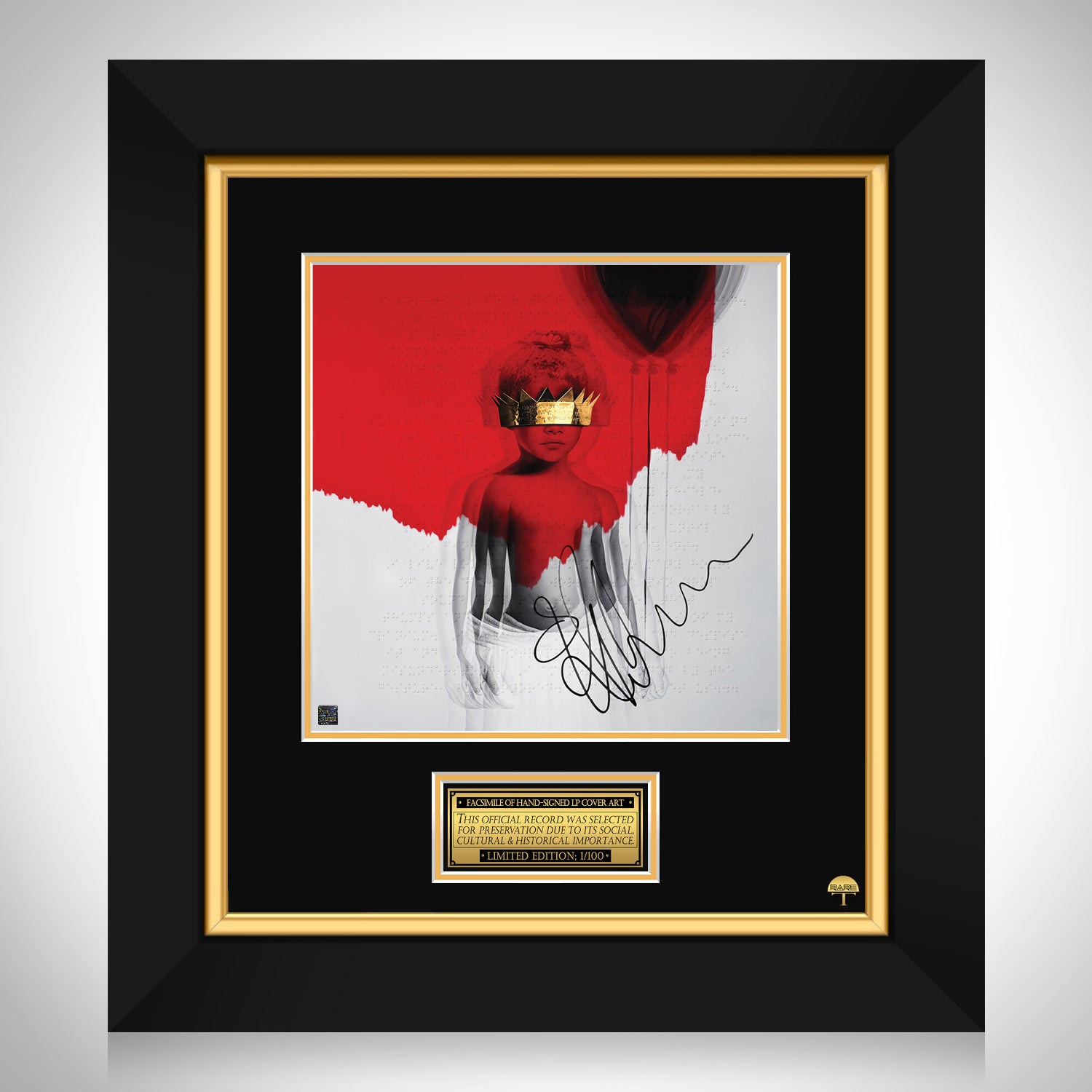 Rihanna Music Icon Photo Limited Signature Edition Custom Frame 