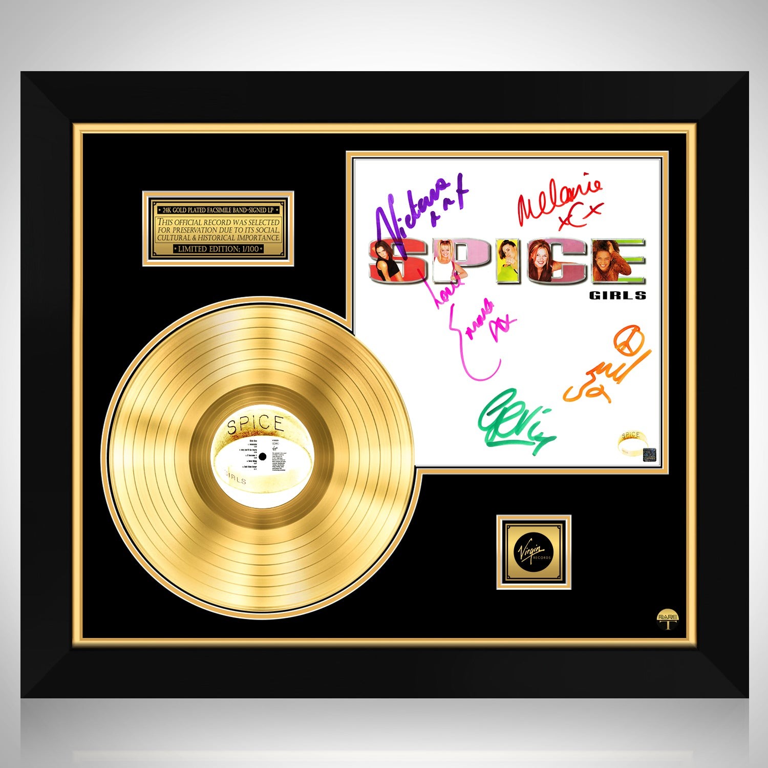 Miley Cyrus - Plastic Hearts Gold LP Limited Signature Edition Custom Frame