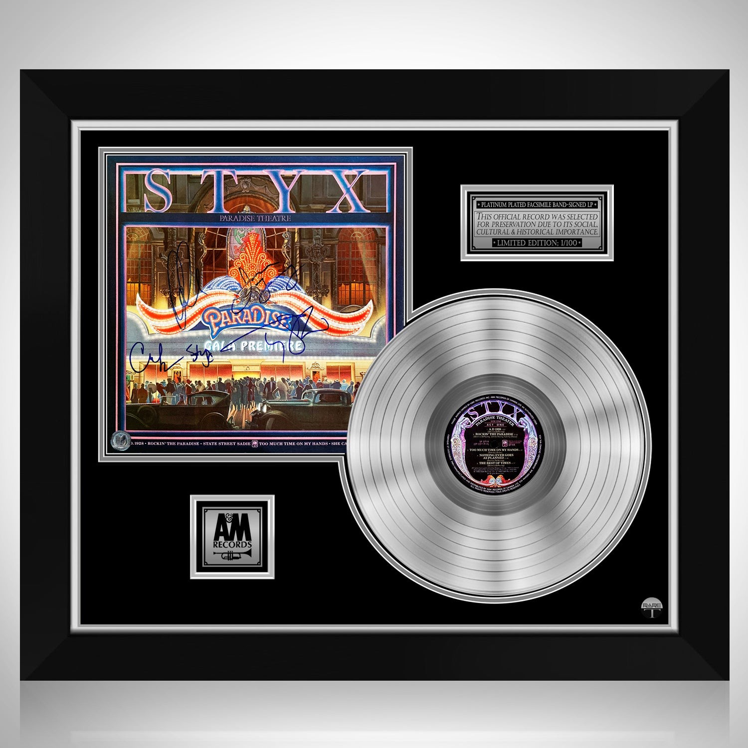 98 Degrees - Revelation Gold LP Limited Signature Edition Custom Frame
