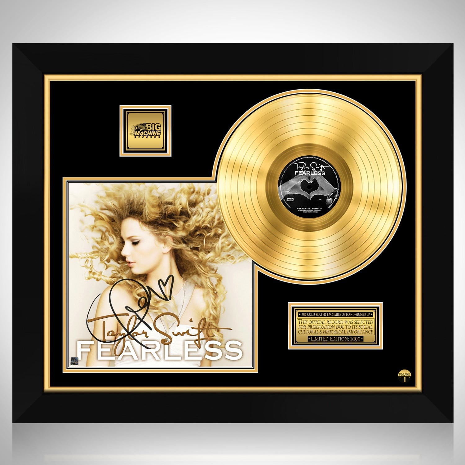 Taylor Swift Autographed CD Albums Framed JSA Eras Tour Signed