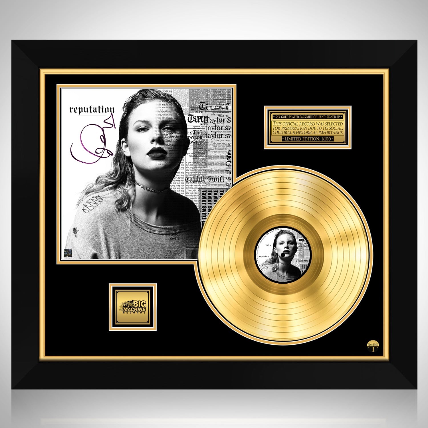 Taylor Swift - Reputation Gold LP Limited Signature Edition Custom