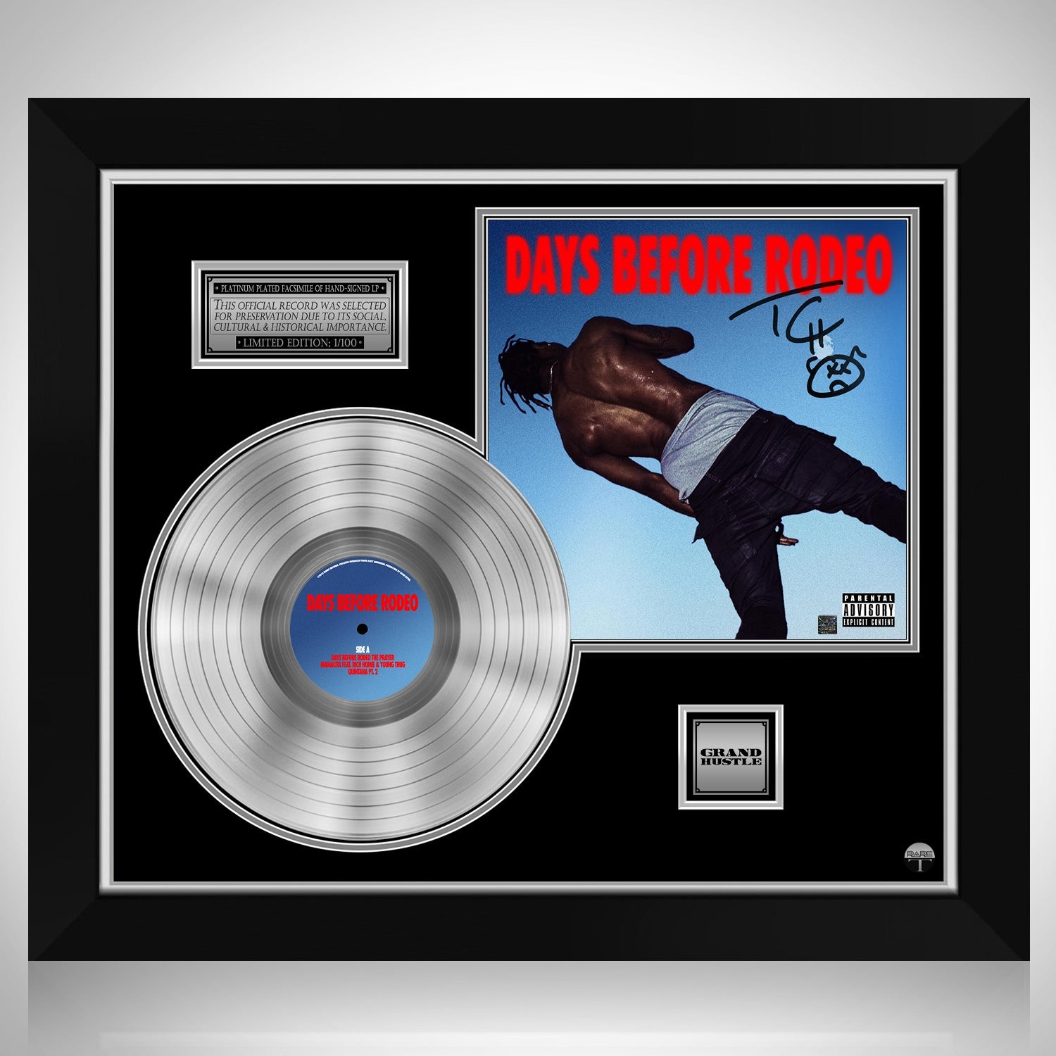 Travis Scott Days Before Rodeo Platinum LP Limited Signature Edition Custom  Frame