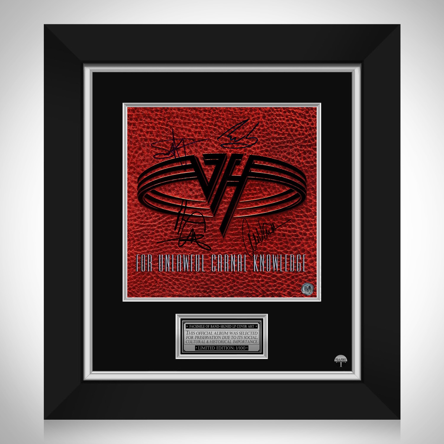Van Halen - For Unlawful Carnal Knowledge LP Cover Limited Signature  Edition Custom Frame