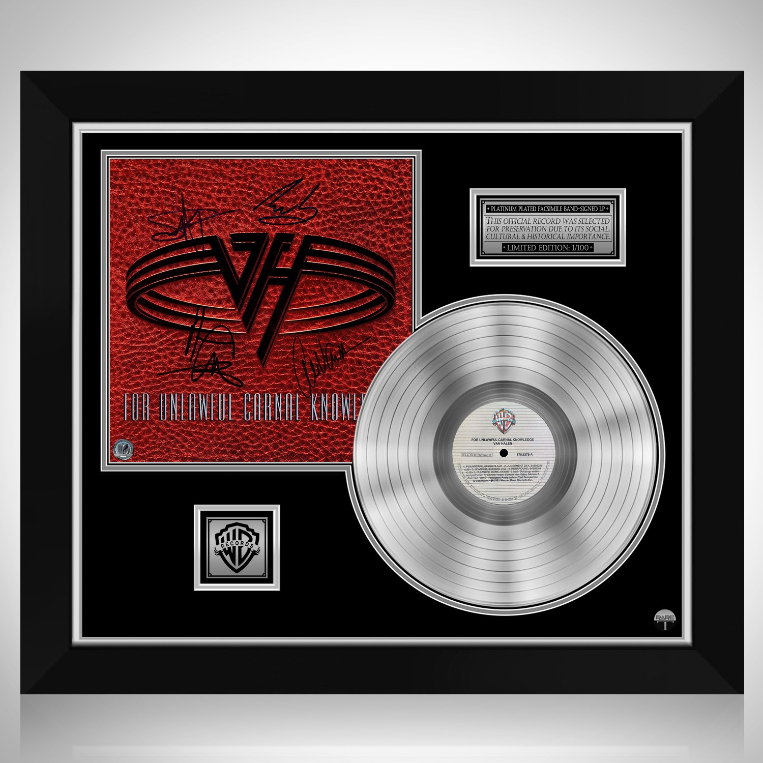 Van Halen - For Unlawful Carnal Knowledge Platinum LP Limited Signature  Edition Custom Frame