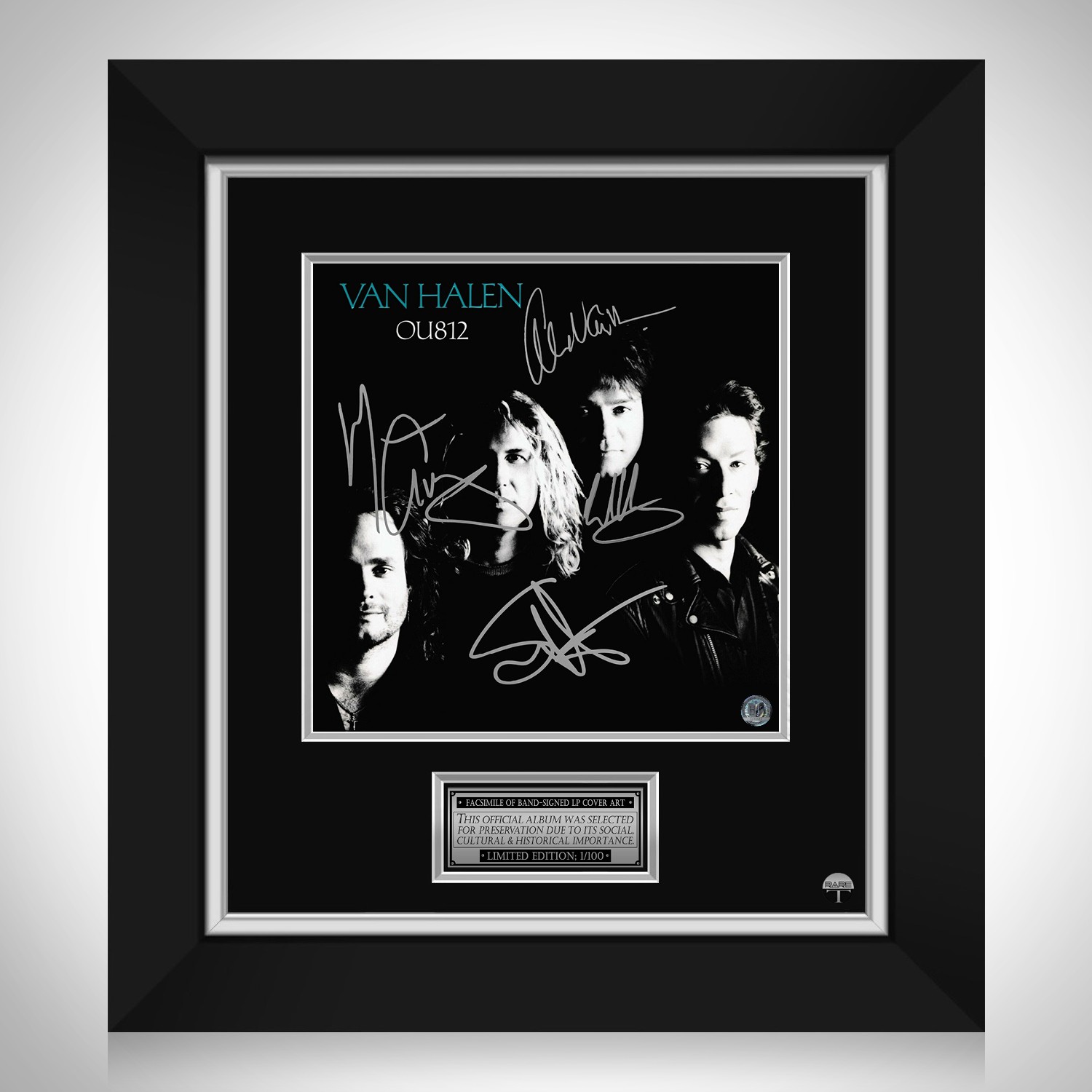 Van Halen - OU812 LP Cover Limited Signature Edition Custom Frame