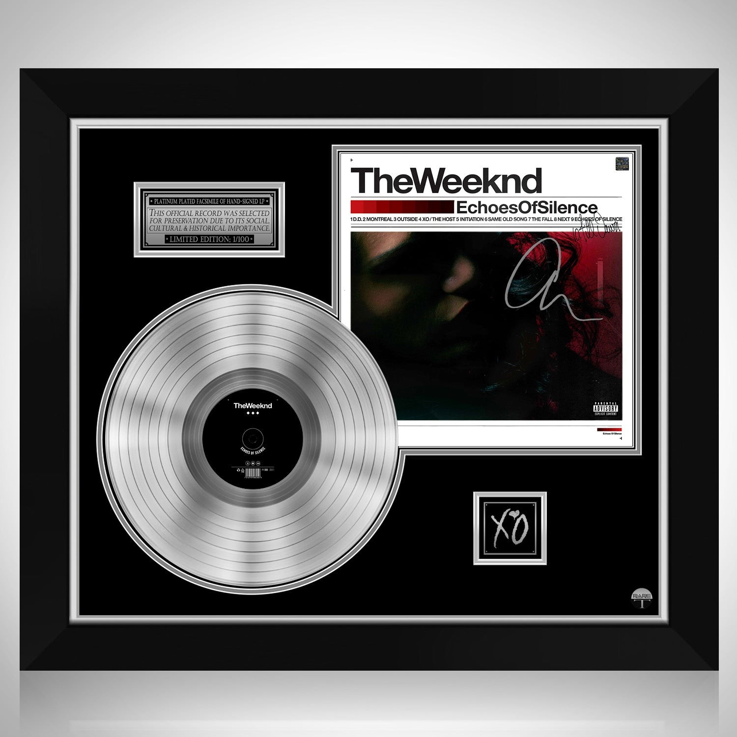The Weeknd - Echoes of Silence Platinum LP Limited Signature Edition Custom  Frame