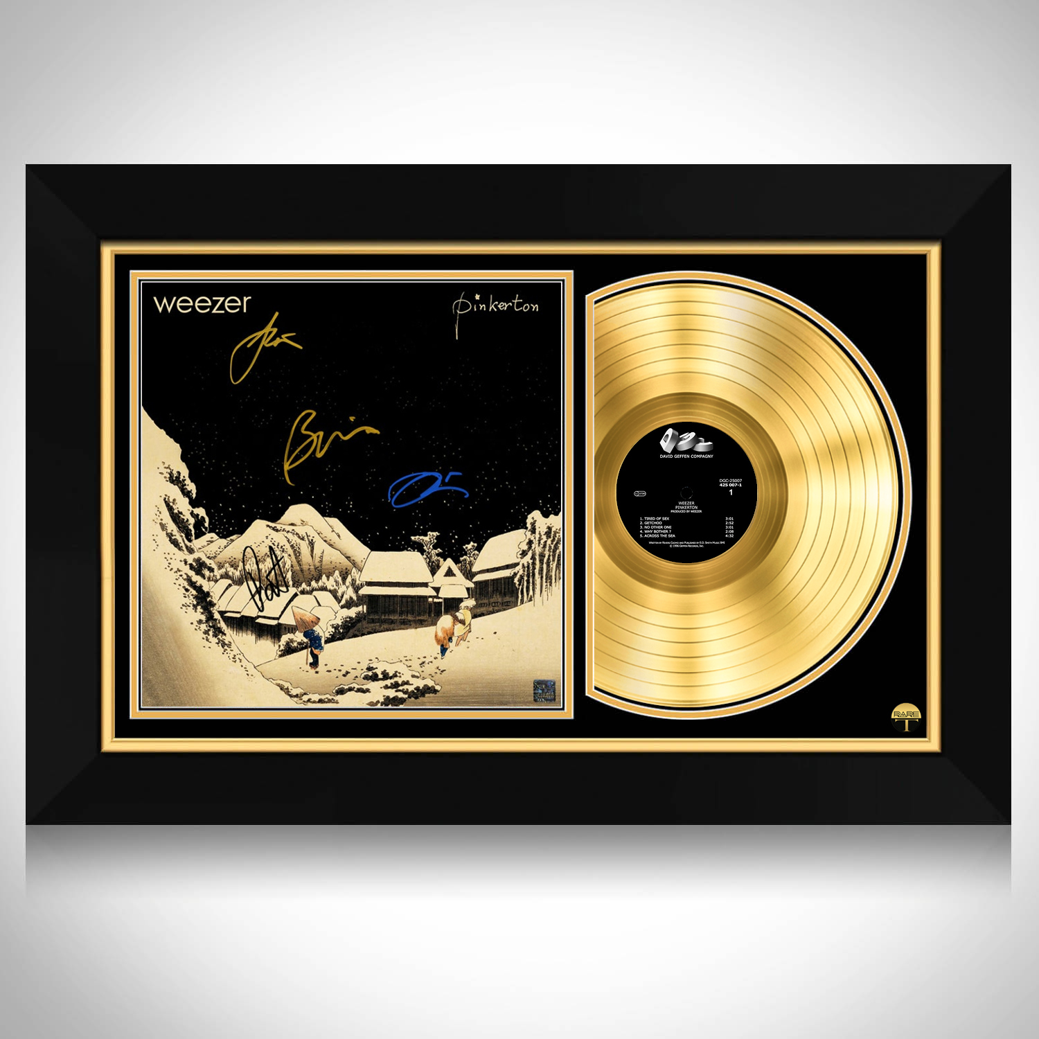 Weezer - Pinkerton Gold Shadow LP Limited Signature Edition Custom 