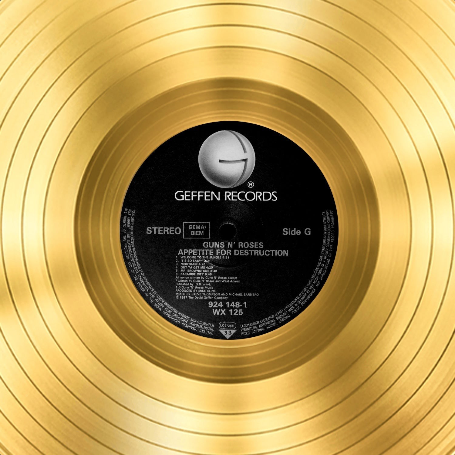 Vinyl Gold 5: Guns N' Roses - Axl Rose – Guns N' Roses Official Store