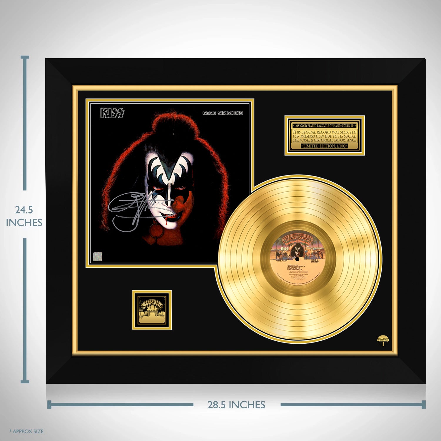 GENE SIMMONS Signed Autographed Solo Album main image 1