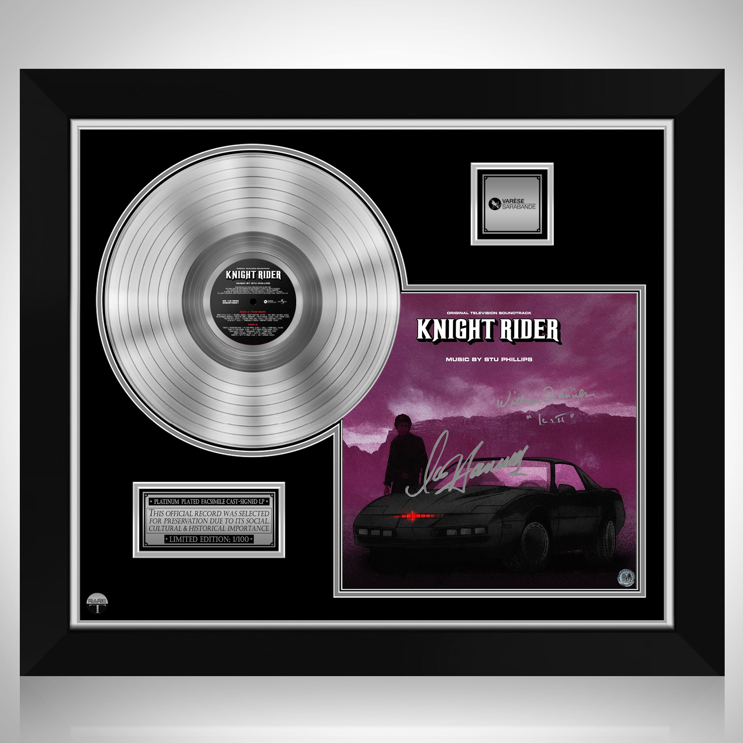 Knight Rider Soundtrack Gold LP Limited Signature Edition Custom 