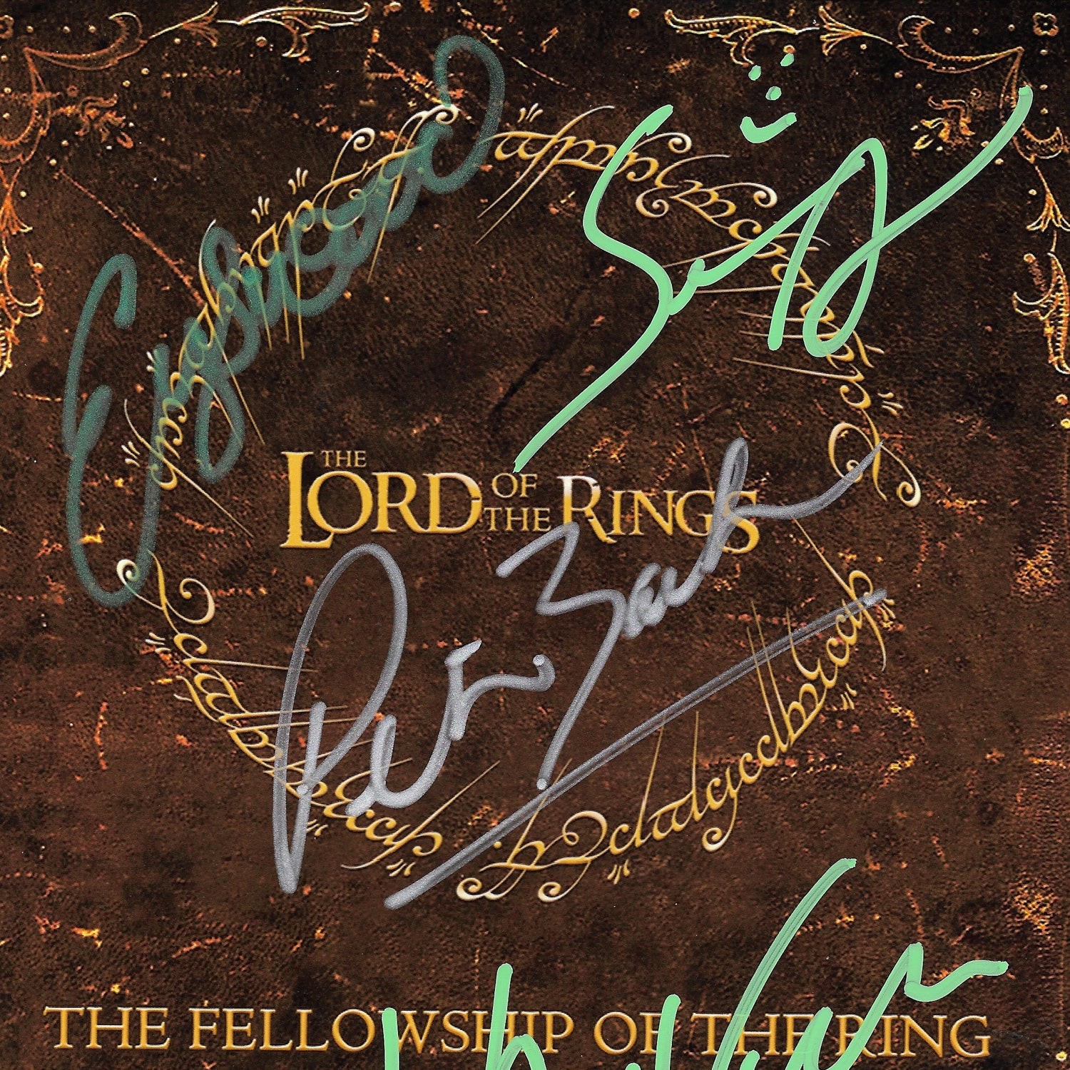 Lord Of The Rings The Fellowship Of The Ring Mini Poster Limited Signature  Edition Custom Frame