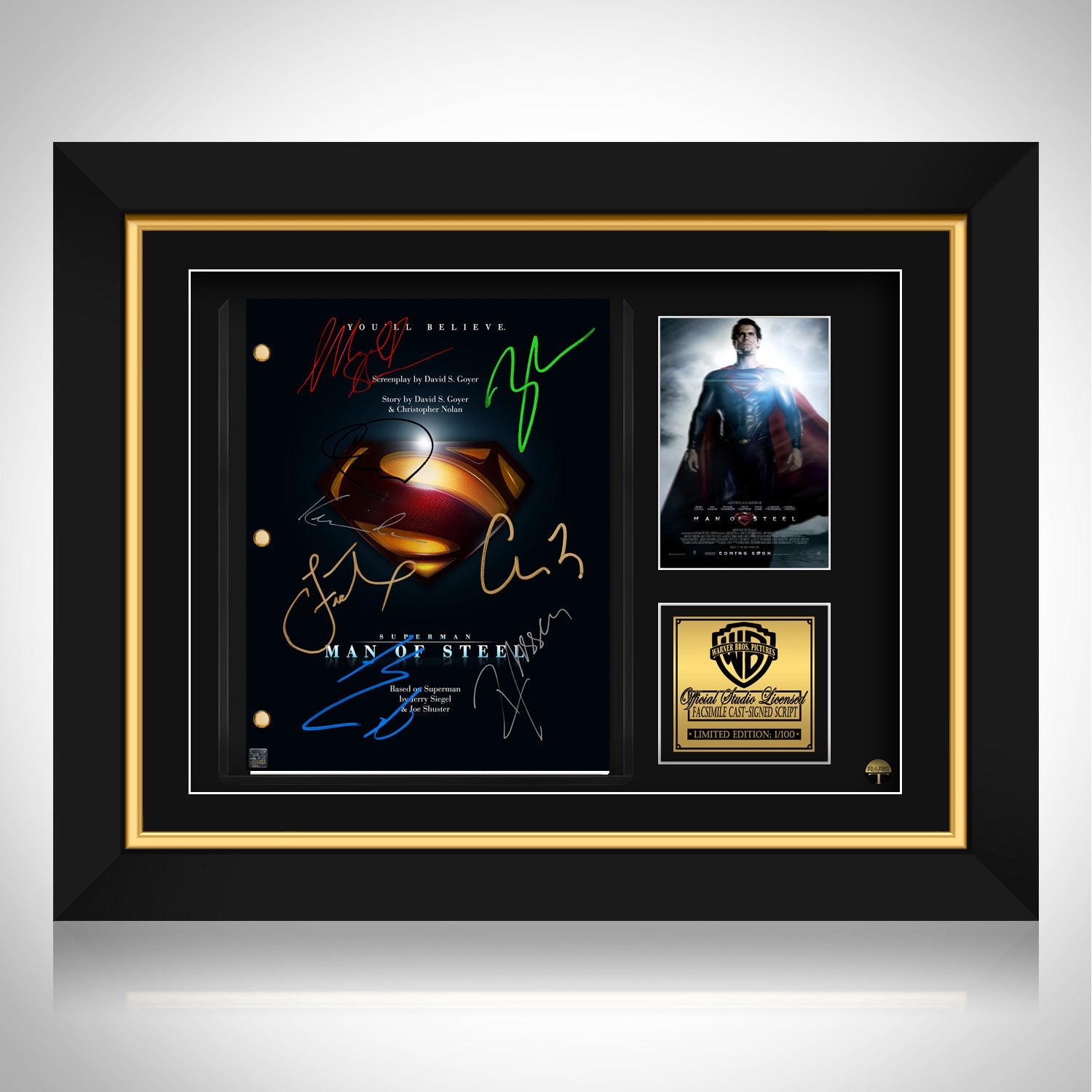 Man of Steel - Original Motion Picture Soundtrack LP Cover Limited  Signature Edition Custom Frame