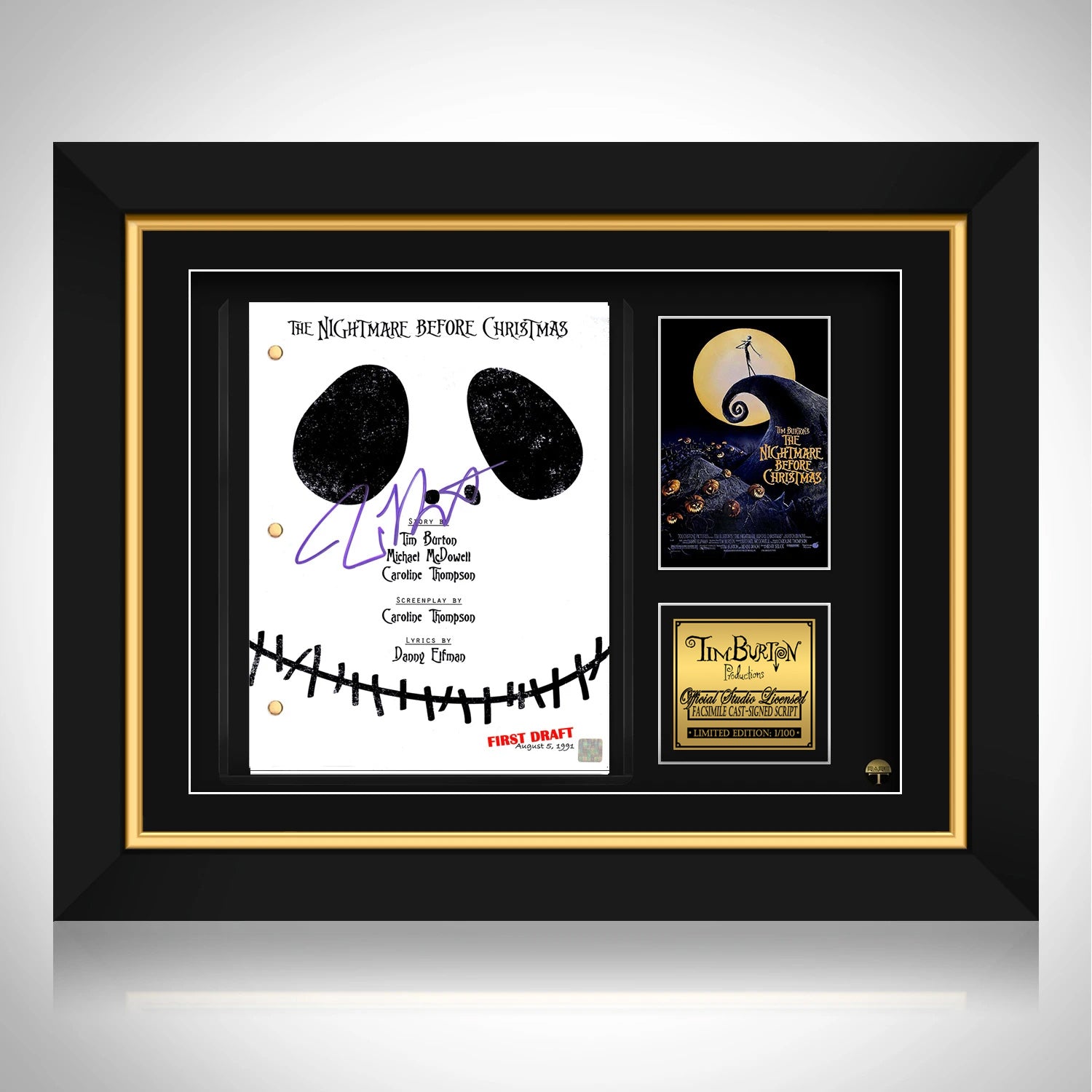The Nightmare Before Christmas Movie Script Limited Signature Edition