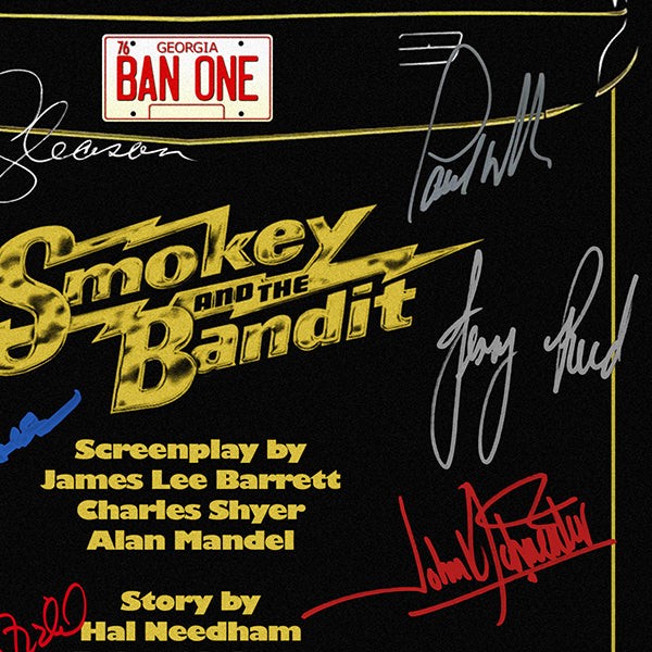 Cannonball Run Movie Signed Script Screenplay Autographed Burt 