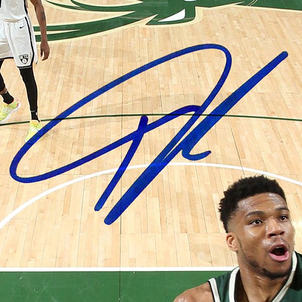Giannis Antetokounmpo Milwaukee Bucks Signed Autograph Custom
