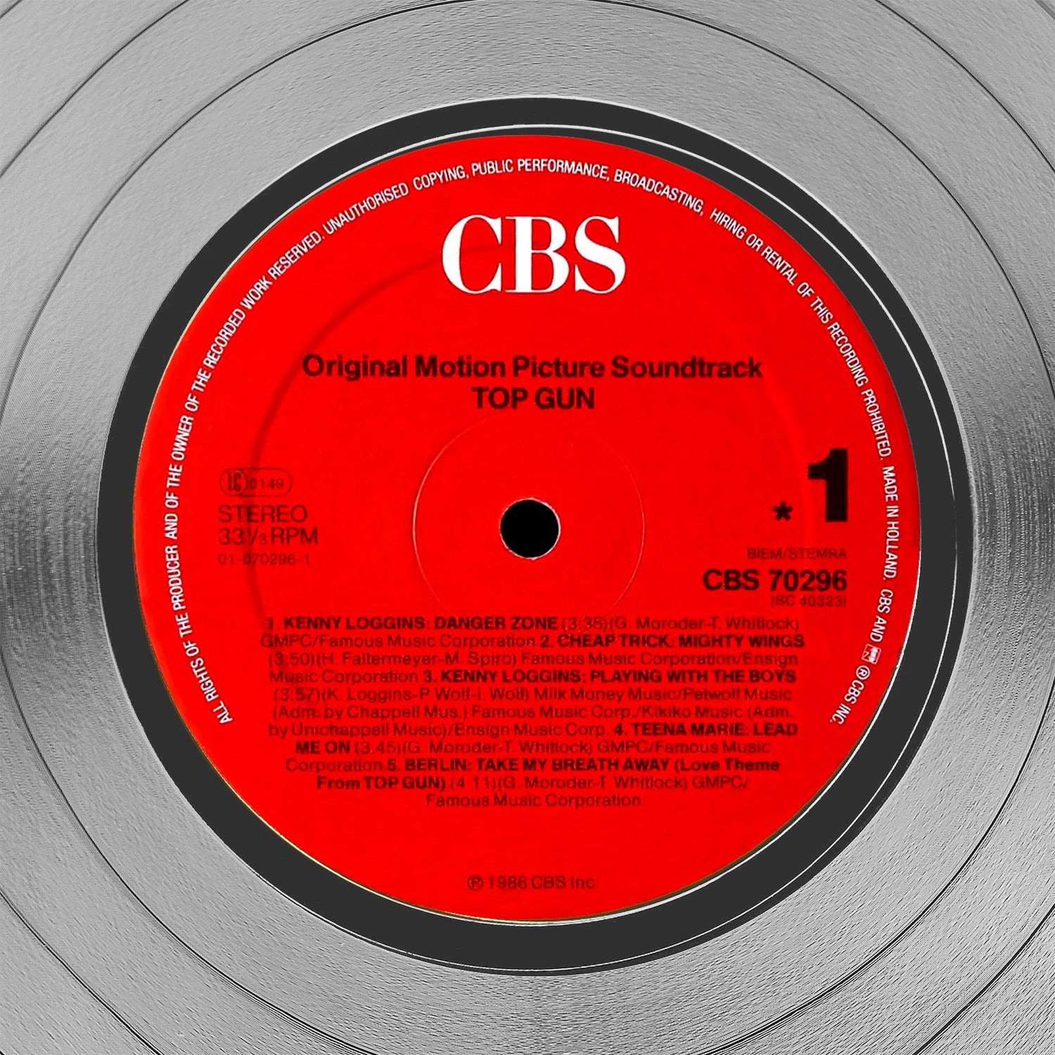 Top Gun Maverick - Original Motion Picture Soundtrack Platinum LP Limited  Signature Edition Custom Frame