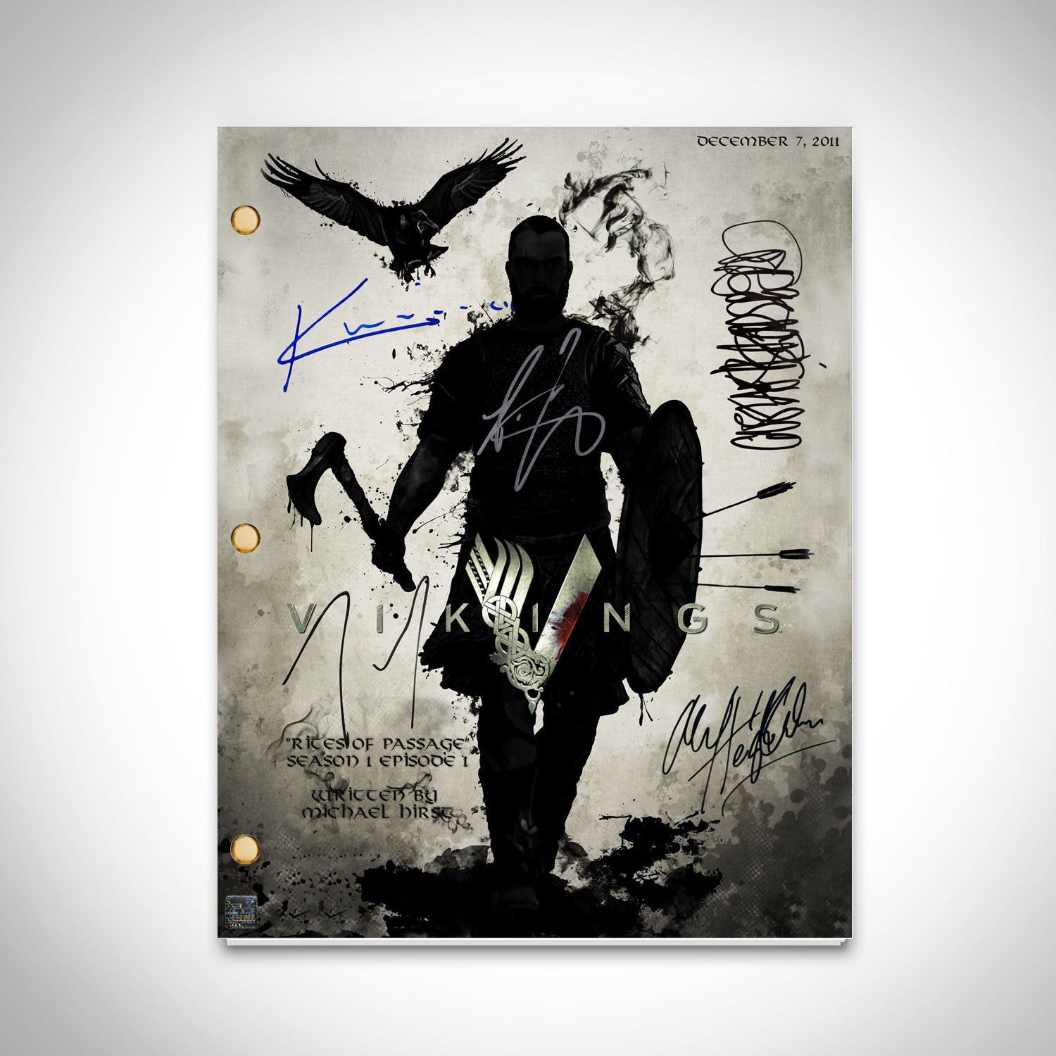 Vikings Script Limited Signature Edition Custom Frame