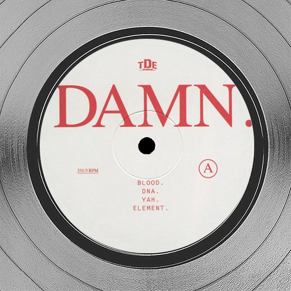 Kendrick Lamar - Damn Platinum LP Limited Signature Edition Custom Frame