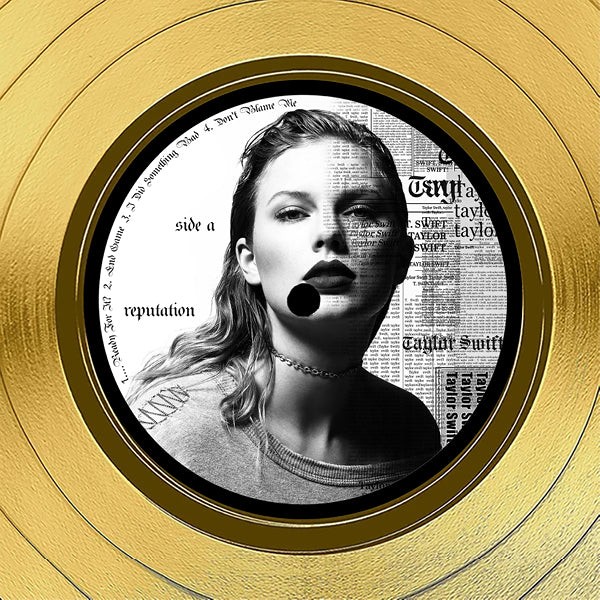 Taylor Swift - Reputation Gold LP Limited Signature Edition Custom Frame