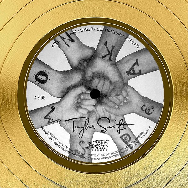 Taylor Swift - Speak Now Gold LP Limited Signature Edition Custom